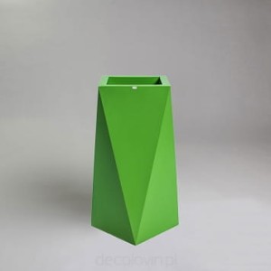 Donica Nevis 75 cm zielona wewnętrzna półka 