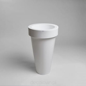Donica Pons 75 cm | krystaliczna biel