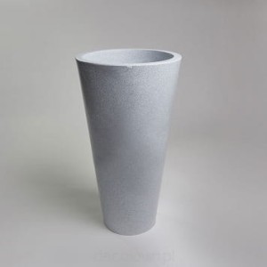 Donica DELLA lekka 90 cm szara,jasny marmurek