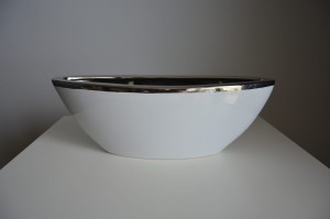 Ołonka ceramiczna biała 38x13x10 cm