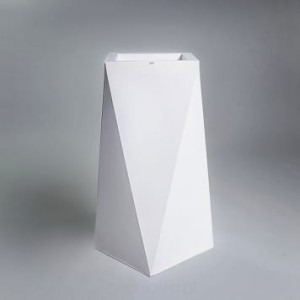 Donica Nevis 90 cm | krystaliczna biel