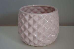 Osłonka ceramiczna różowa 12x15 cm  