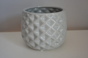 Osłonka ceramiczna szara 13x13 cm  