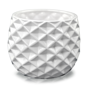 Osłonka ceramiczna biała 13x13 cm    