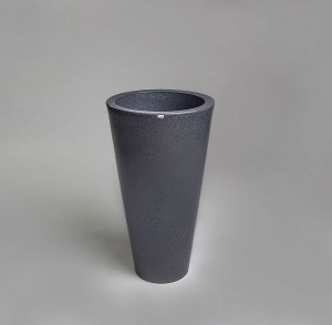 Donica DELLA lekka 75 cm szary , ciemny marmurek 