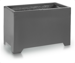 Donica doniczka fiberglass szara lekka 60x30x36 cm 