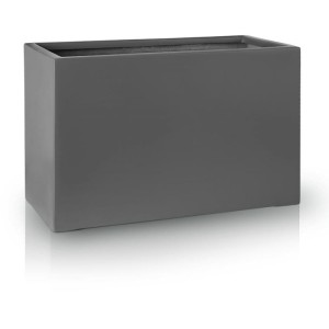 Donica szara lekka Fiberglass 80x38x43 cm