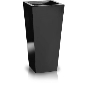 Donica Fiberglass czarna 27x58 cm  