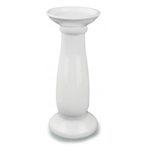 Biały Świecznik 11x18 cm 