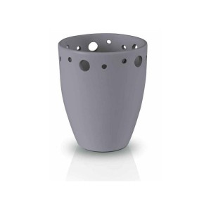 Szara doniczka z dziurkami 14 x 16 cm