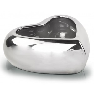 Srebrna osłonka Moon - Serce 23x11 cm