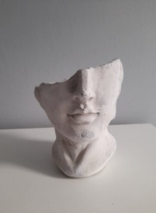 Doniczka osłonka głowa 15x17 cm