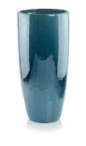 Donica  turkusowa cygaro szkliwiona 25 x 50 cm 