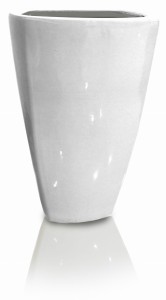 Donica ceramiczna biała 57 cm