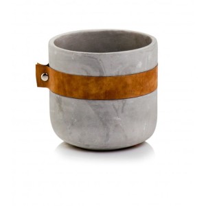 Osłonka Betonowa - Cylinder z Paskiem 14x13 cm