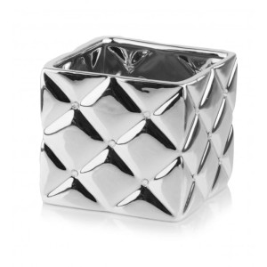 Srebrna Osłonka Glamour - Kwadrat  14 x 13 cm