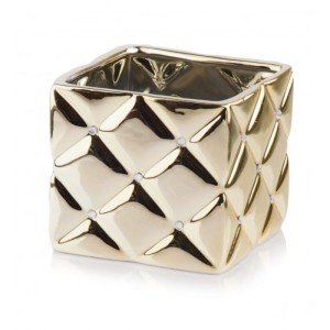 Złota Osłonka Glamour - Kwadrat  14 x 13 cm