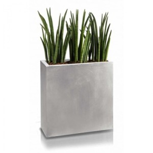 Szara Donica Ceramiczna Ecolite - Wysoka rynna 