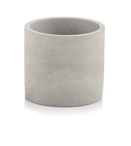 Doniczka osłonka  z betonu dekoracyjnego szara 14x13cm