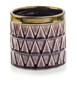 Osłonka ceramiczna fioletowa 14x14 cm