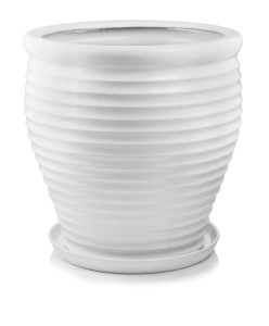 Donica ceramiczna biała 32x43 cm