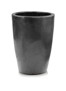Grafitowa Donica szkliwiona - Urna 34x44 cm