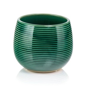 Zielona osłonka doniczka 16 x 13 cm