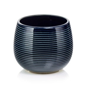 Granatowa osłonka doniczka 16 x 13 cm