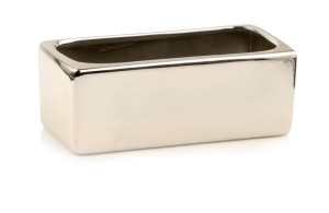 Doniczka osłonka rynna złota 38x16x13 cm 