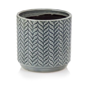 Osłonka 13 cm ceramika odcienie szarego