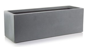 Donica rynna szara 70x23x23 cm