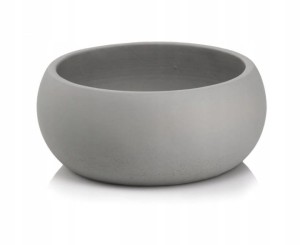 Osłonka  misa 23 cm ceramika szara
