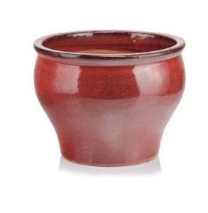 Doniczka ceramika czerwona  39x30 cm  