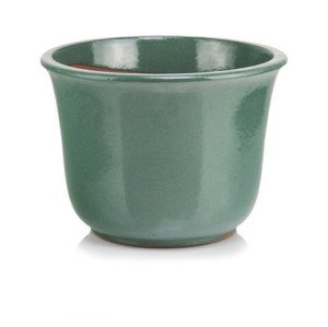 Doniczka ceramika zielona x 32x 24 cm  