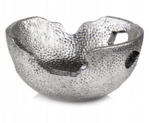 Piękna Dekoracyjna MISA 30x14 cm Srebrna