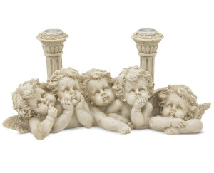 Świecznik aniołki 12,5x28x9,5 cm