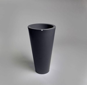 Donica DELLA lekka 75 cm szary ,antracyt