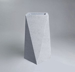  Donica Nevis 90 cm szara wewnętrzna półka