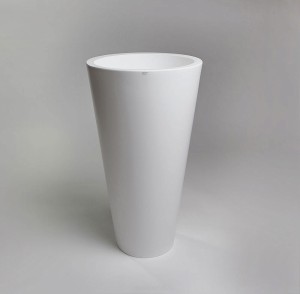 Donica DELLA lekka 90 cm biała półka wewnetrzna 